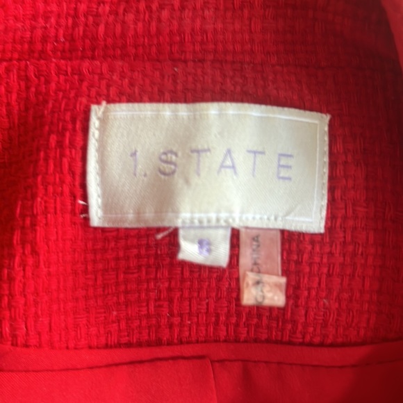 Chic red multi zipper jacket - Picture 4 of 4